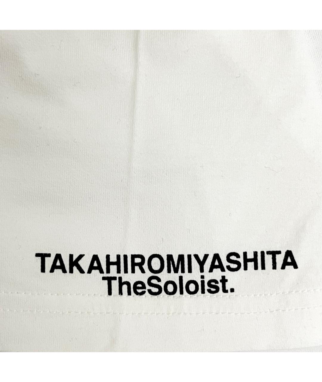 TAKAHIROMIYASHITA THE SOLOIST Белая хлопковая футболка, фото 4