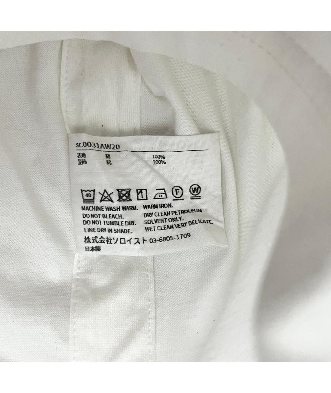 TAKAHIROMIYASHITA THE SOLOIST Белая хлопковая футболка, фото 7