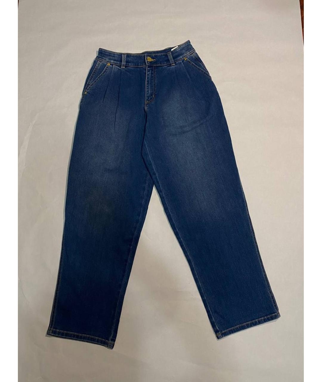 MICHAEL KORS Синие хлопковые прямые джинсы, фото 9