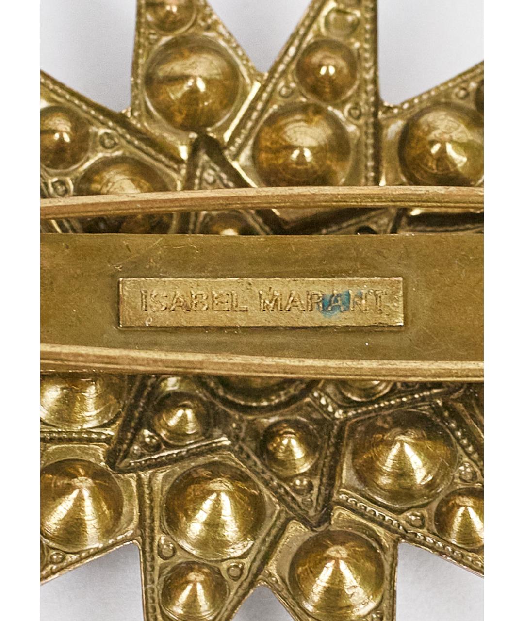 ISABEL MARANT Золотая металлическая булавка / брошь, фото 3