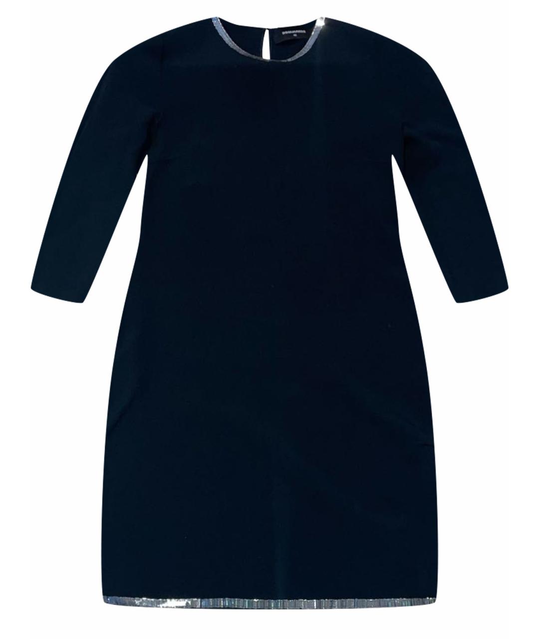 DSQUARED2 Черное полиэстеровое коктейльное платье, фото 1