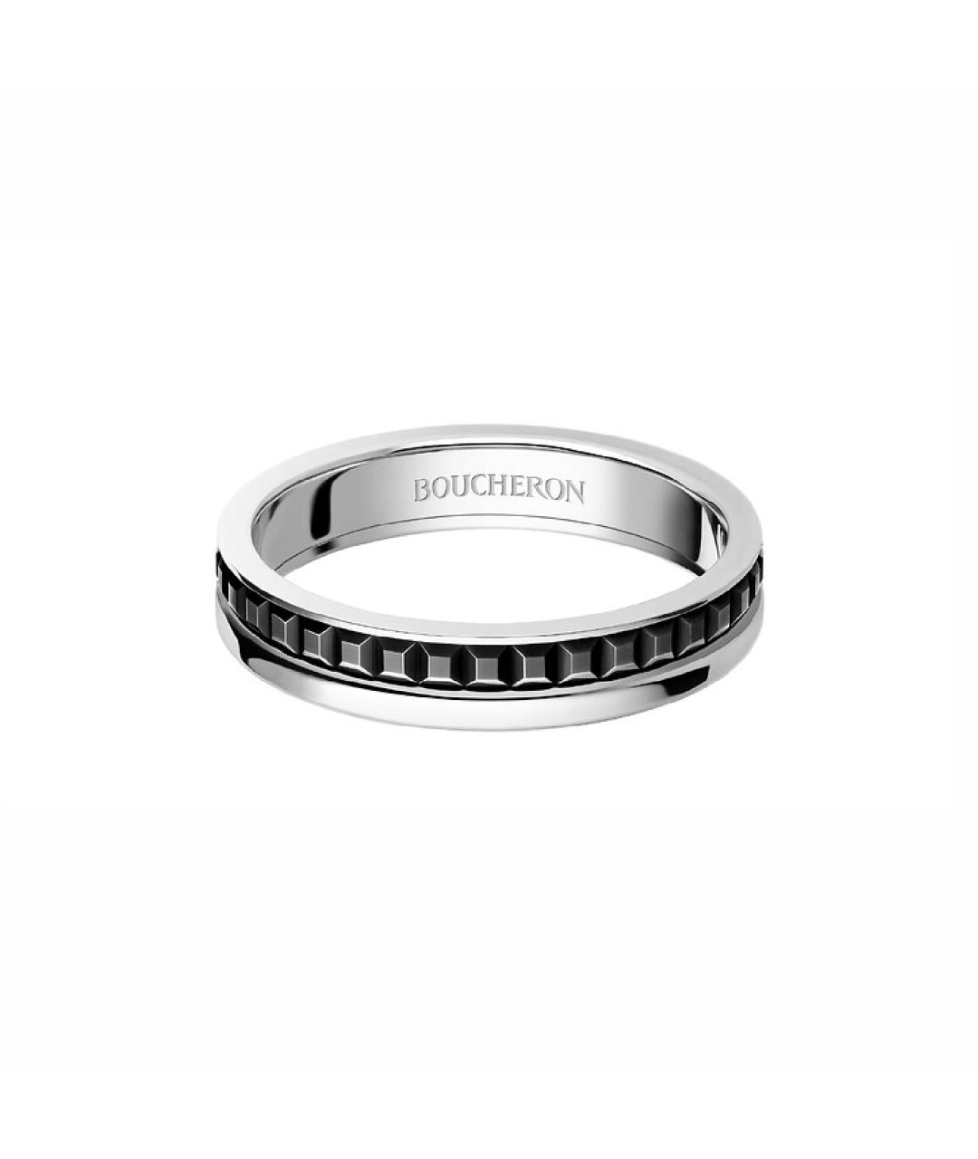 BOUCHERON Черное кольцо из белого золота, фото 1