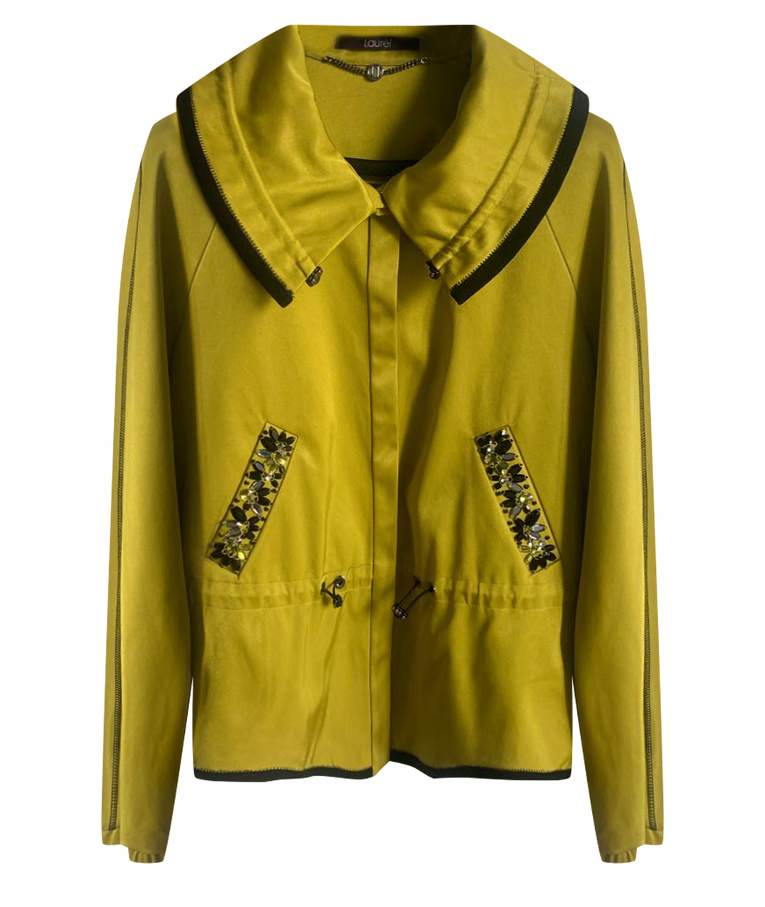 LAUREL Зеленый атласный жакет/пиджак, фото 1