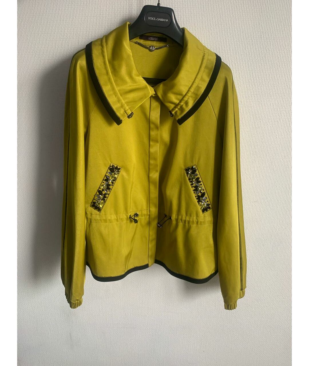LAUREL Зеленый атласный жакет/пиджак, фото 5