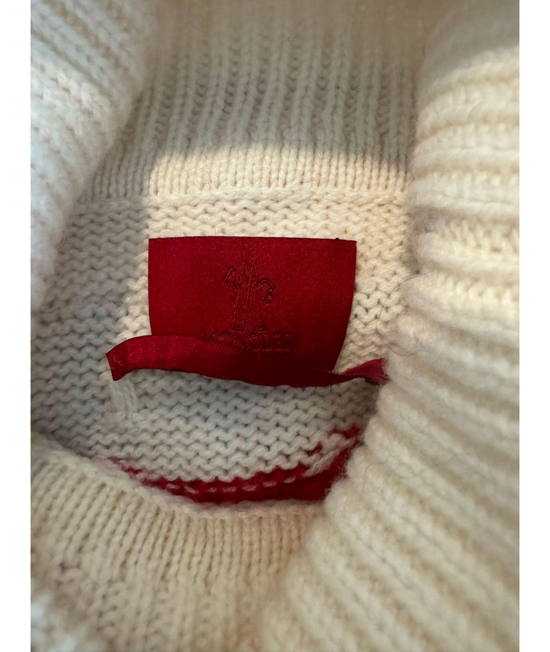 MONCLER Красный шерстяной джемпер / свитер, фото 6