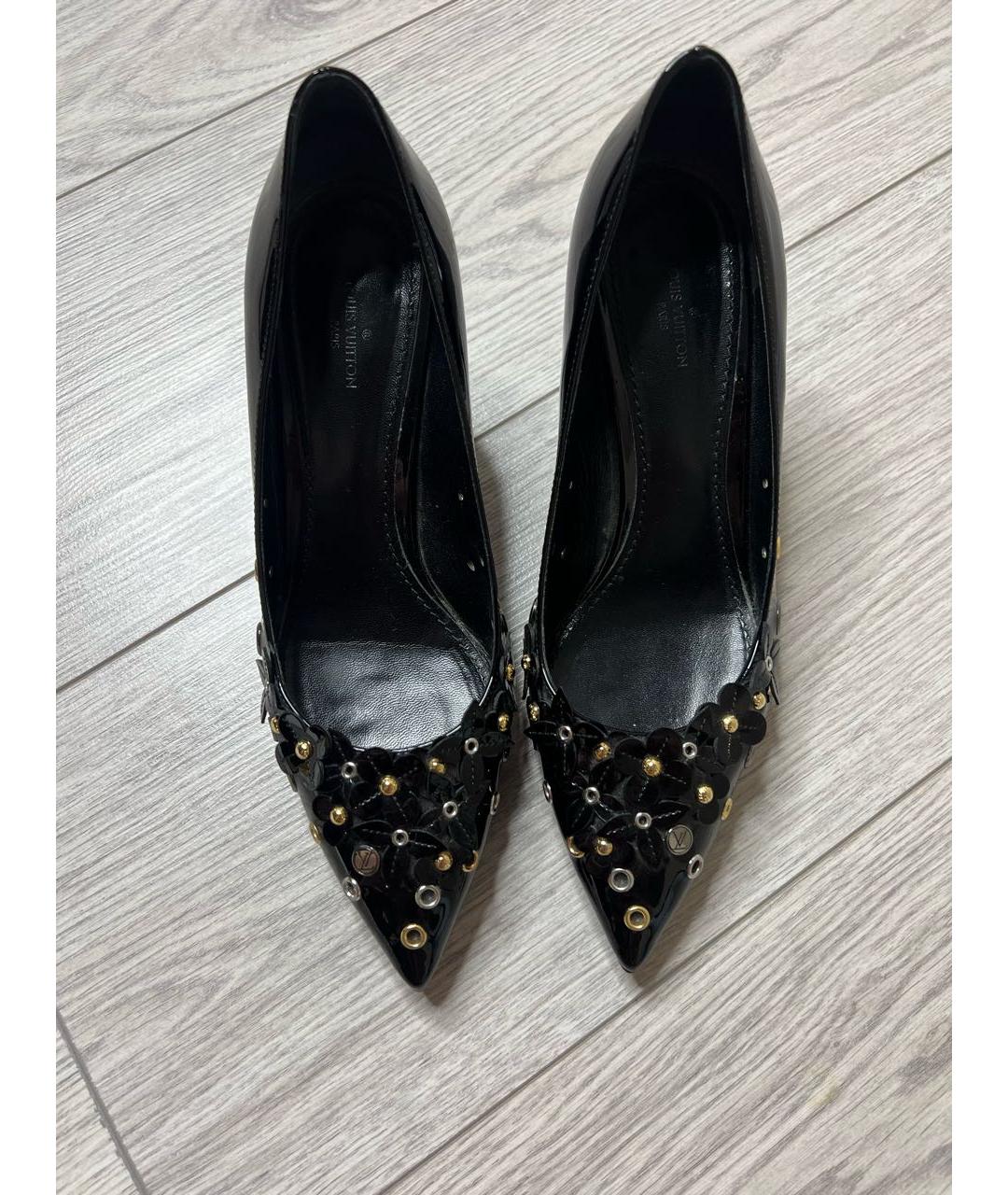 LOUIS VUITTON Черные туфли из лакированной кожи, фото 5