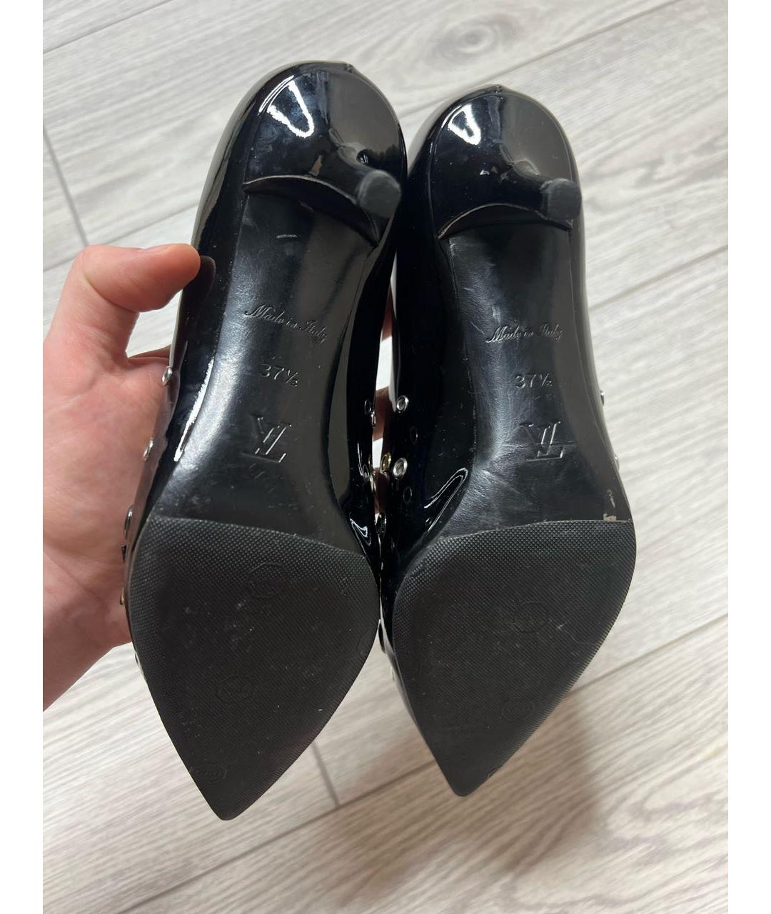 LOUIS VUITTON Черные туфли из лакированной кожи, фото 8