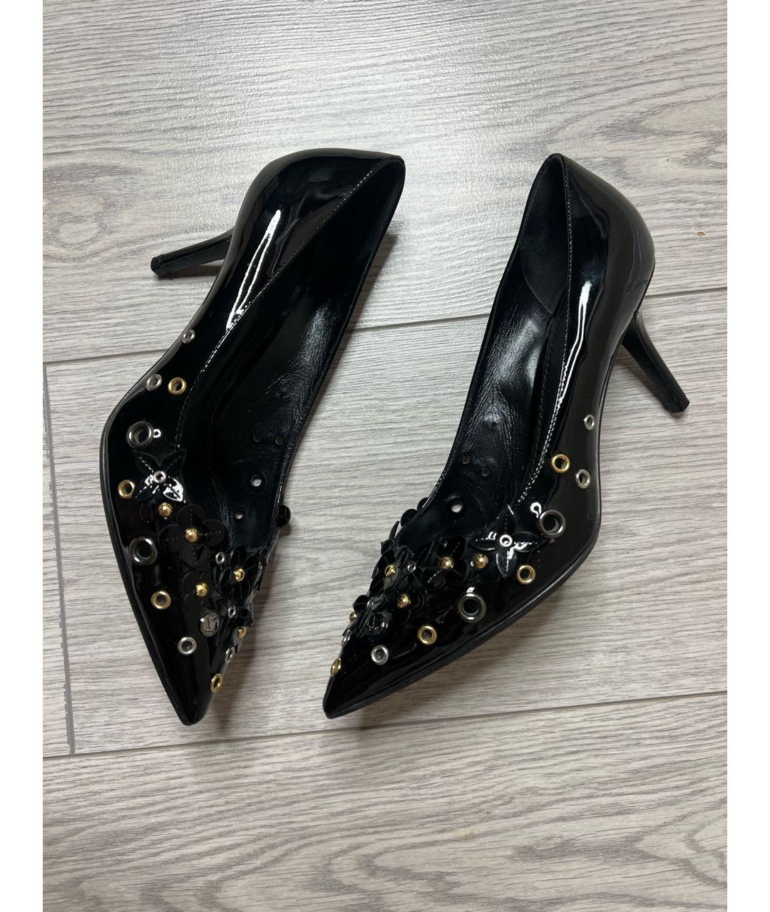 LOUIS VUITTON Черные туфли из лакированной кожи, фото 3
