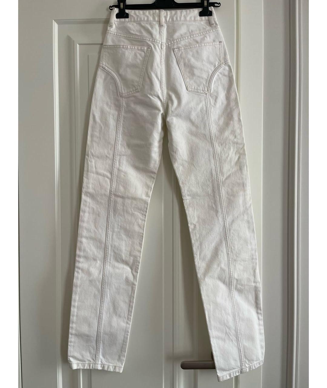 SOREL Белые хлопковые прямые джинсы, фото 2