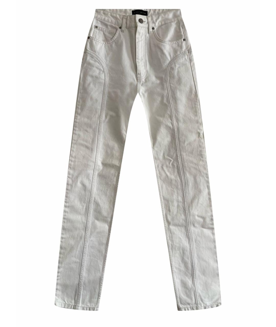 SOREL Белые хлопковые прямые джинсы, фото 1