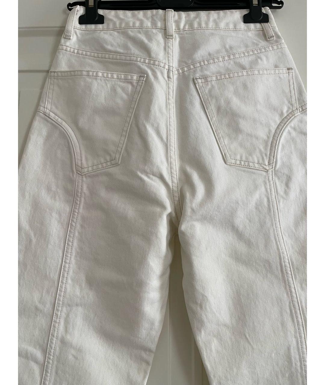 SOREL Белые хлопковые прямые джинсы, фото 6