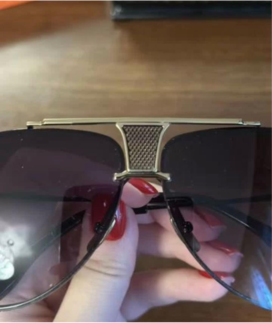 DITA Коричневые металлические солнцезащитные очки, фото 3