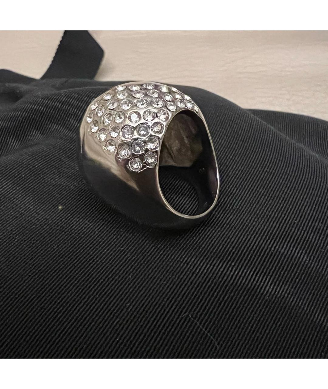 SAINT LAURENT Серебряное металлическое кольцо, фото 5
