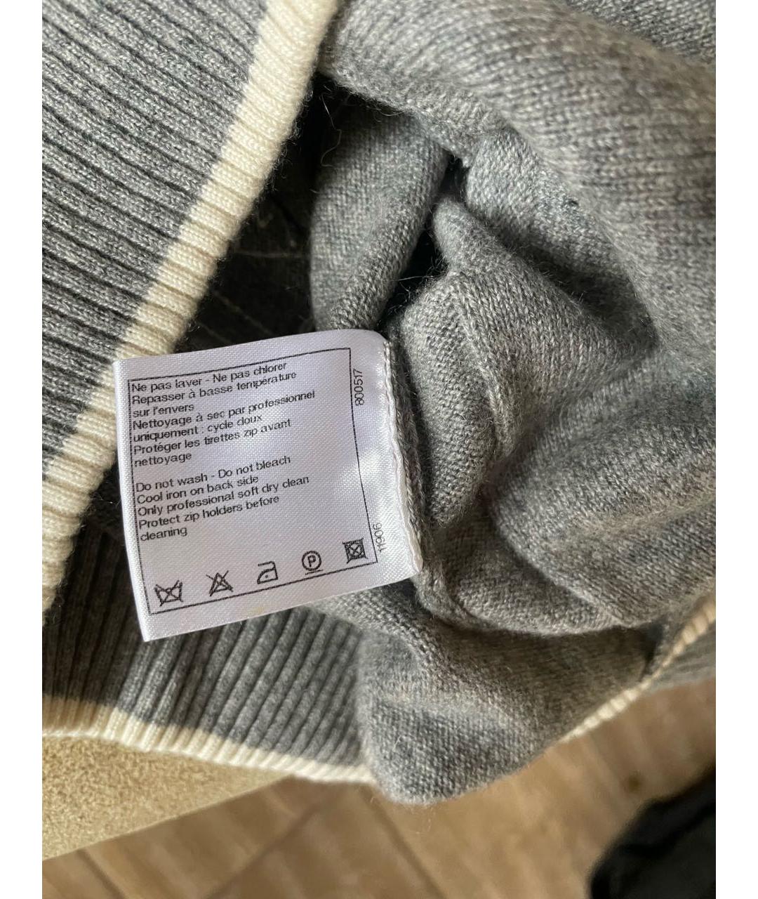 CHANEL PRE-OWNED Серый кашемировый джемпер / свитер, фото 6