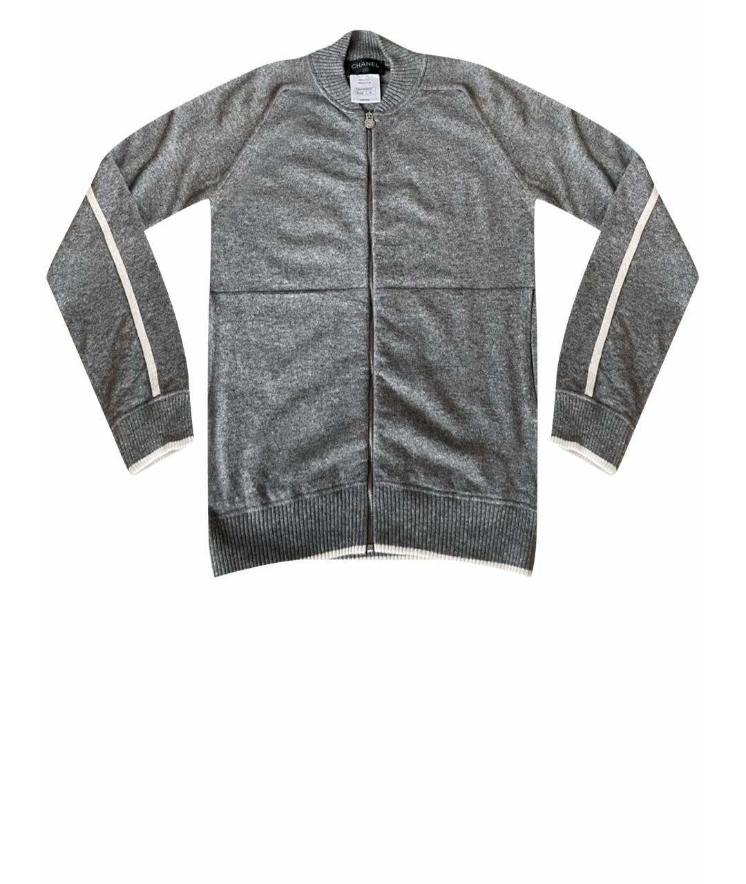 CHANEL PRE-OWNED Серый кашемировый джемпер / свитер, фото 1