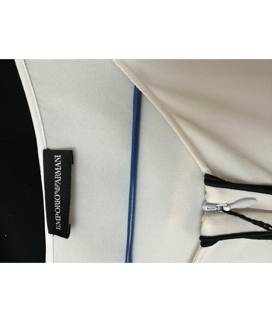 EMPORIO ARMANI Белый шелковый костюм с брюками, фото 4