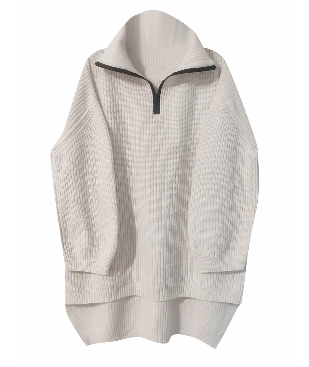 LIVIANA CONTI Белый шерстяной джемпер / свитер, фото 1