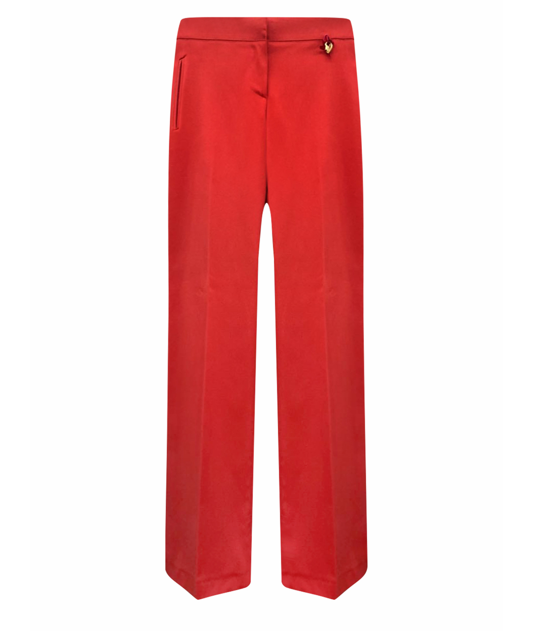 BLUMARINE Красные полиэстеровые брюки широкие, фото 1