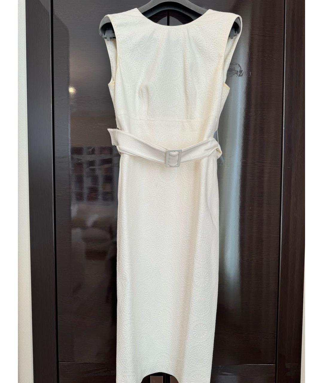 ALEXANDER MCQUEEN Белое коктейльное платье, фото 4