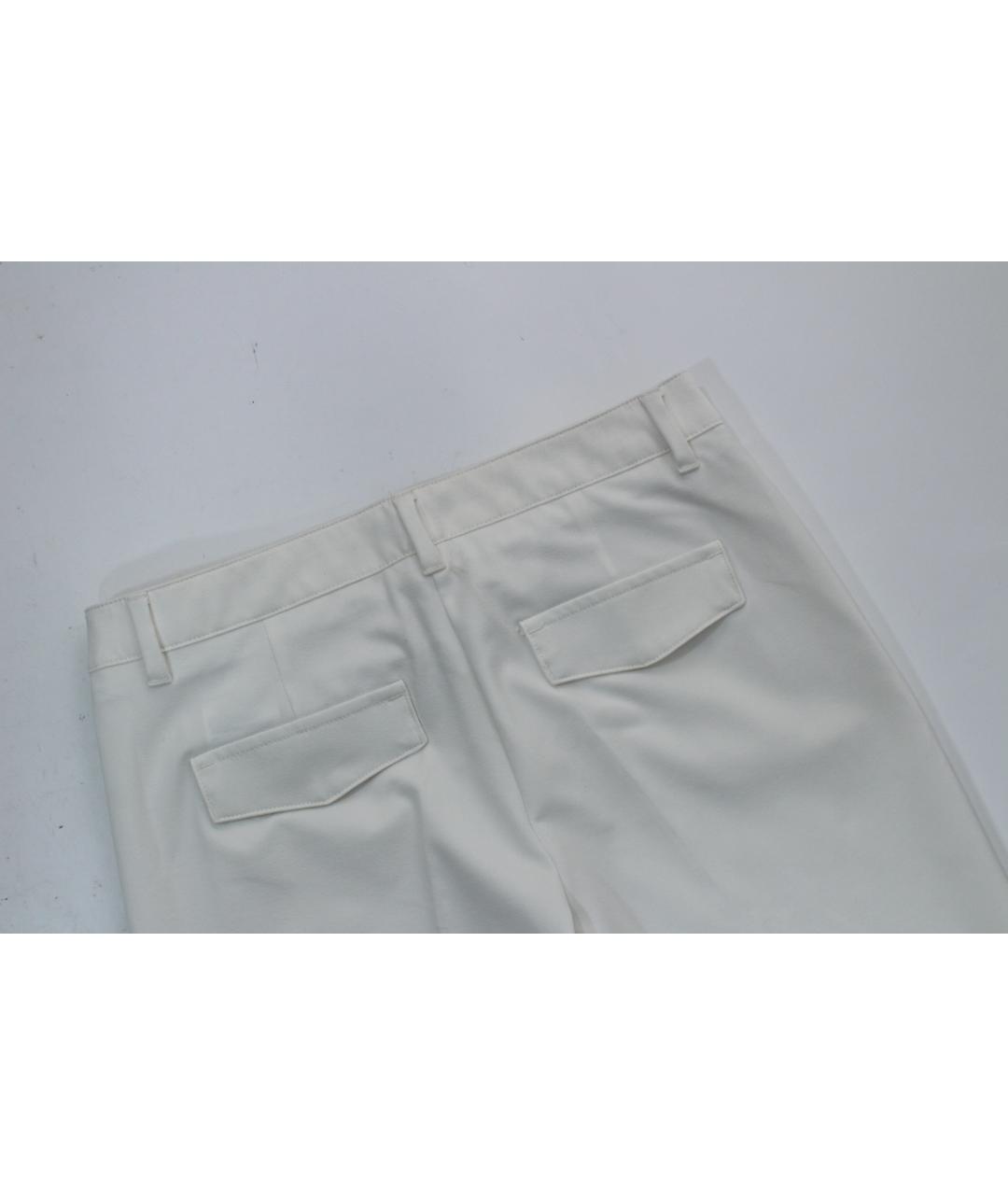 TRUSSARDI Белые полиэстеровые брюки узкие, фото 9