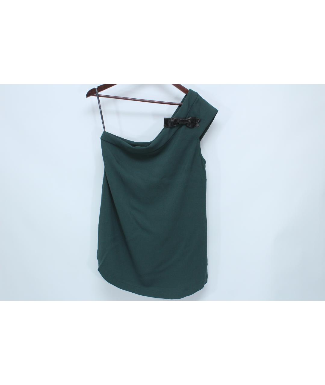 TRUSSARDI Зеленые вискозное вечернее платье, фото 2