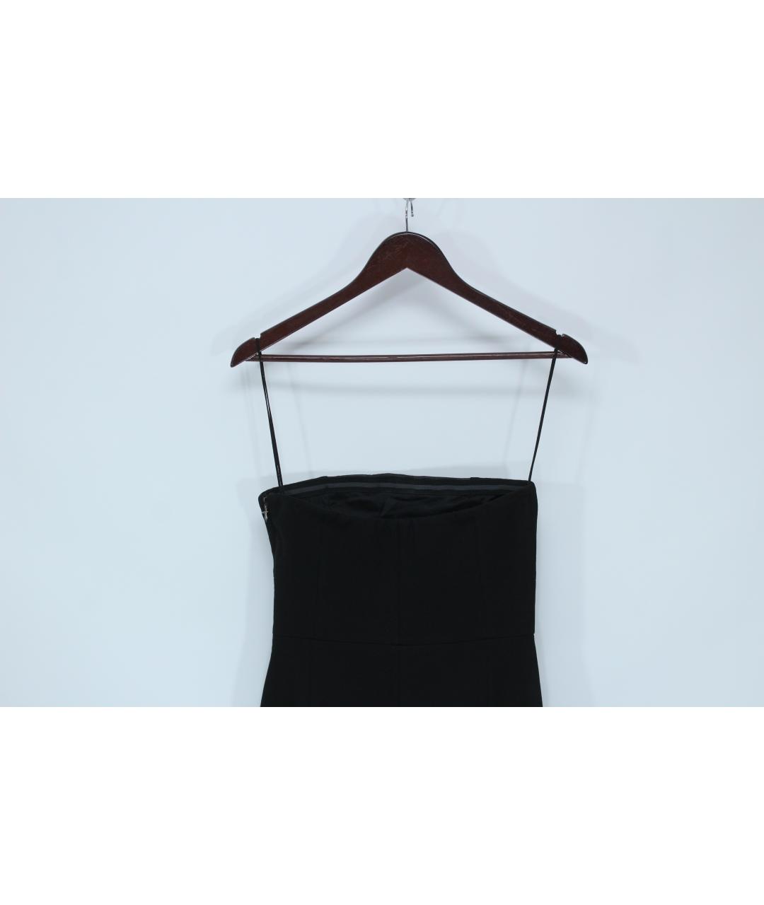 TRUSSARDI Черное вискозное вечернее платье, фото 4
