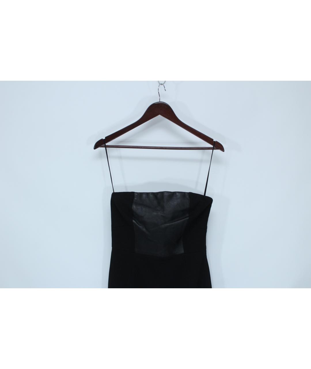 TRUSSARDI Черное вискозное вечернее платье, фото 2