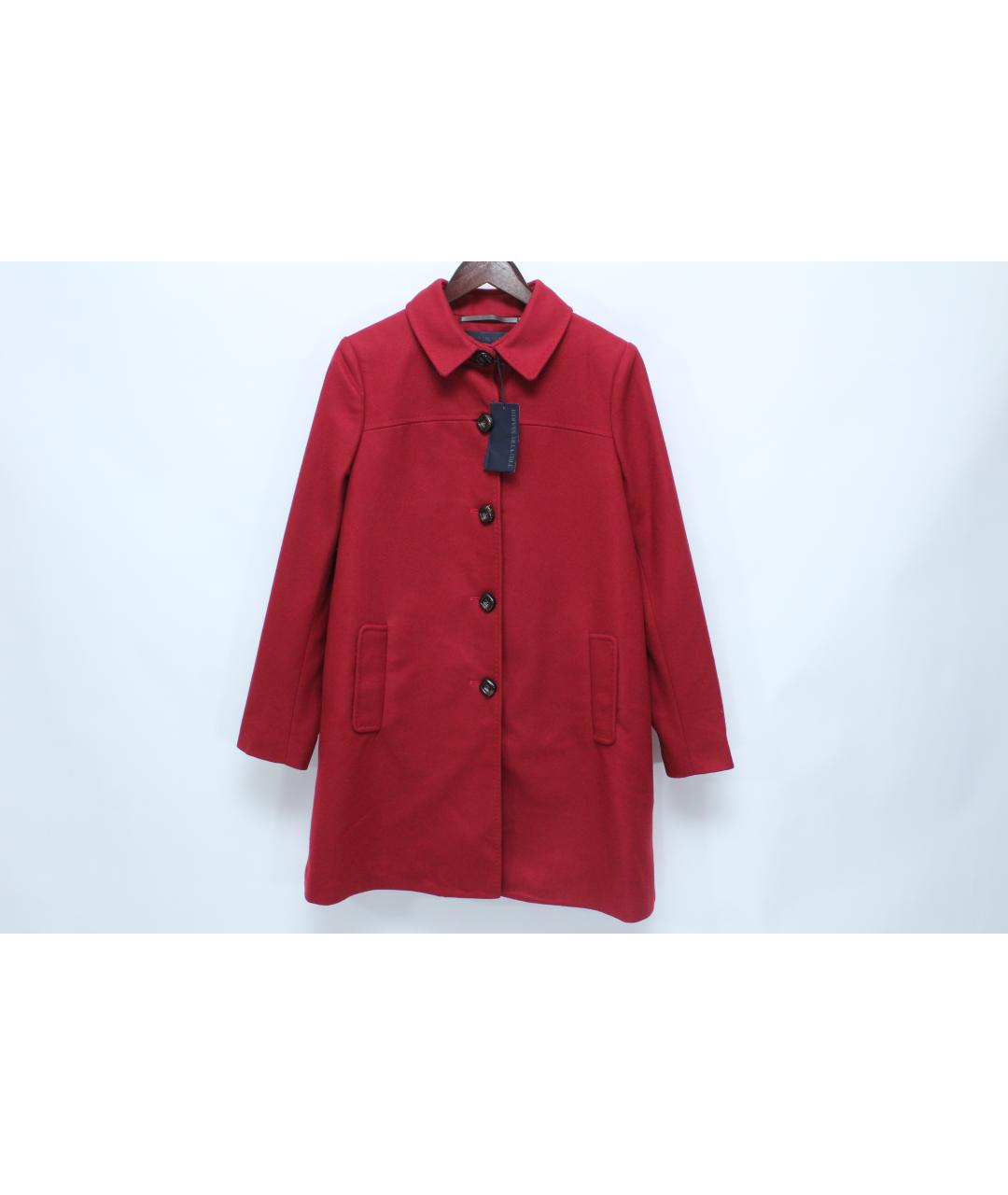 TRUSSARDI Красное шерстяное пальто, фото 10