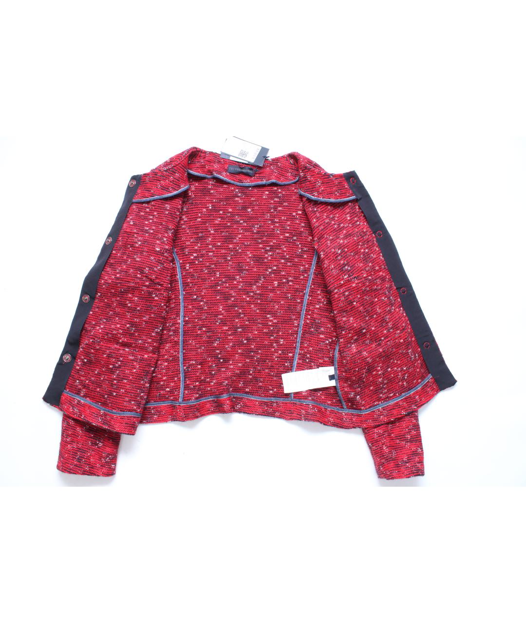 TRUSSARDI Красный шерстяной жакет/пиджак, фото 8