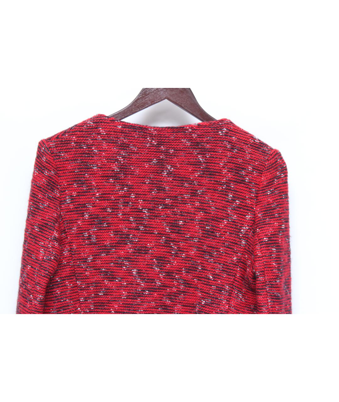 TRUSSARDI Красный шерстяной жакет/пиджак, фото 4