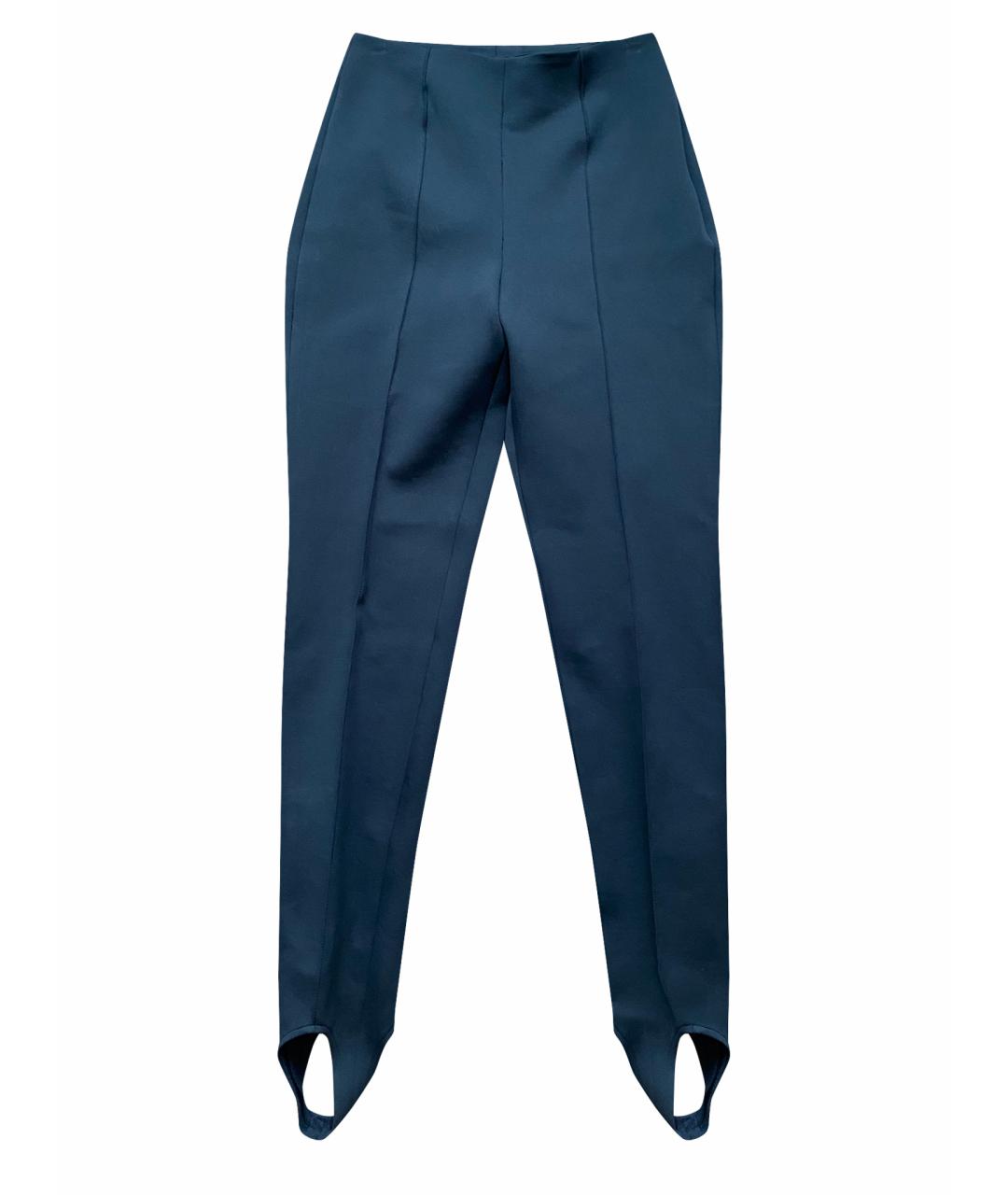 KITON Темно-синие хлопковые брюки узкие, фото 1