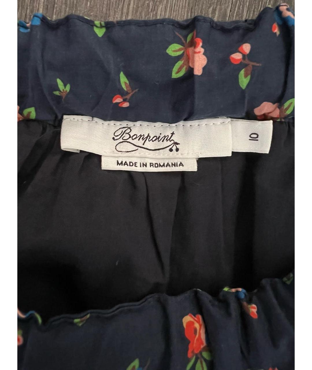 BONPOINT Темно-синяя хлопковая юбка, фото 3