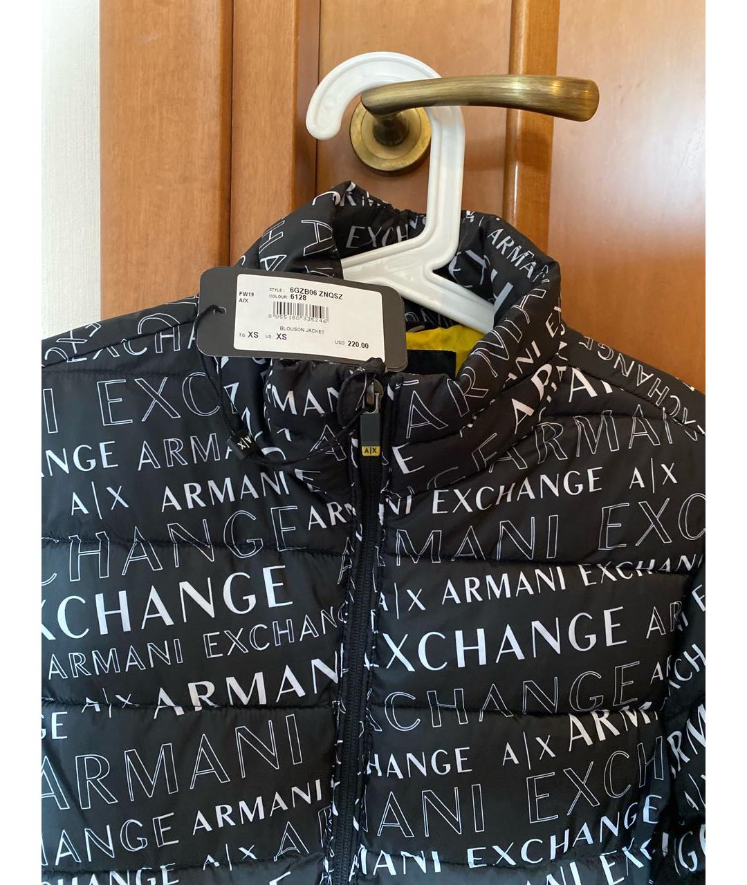 ARMANI EXCHANGE Черная полиэстеровая куртка, фото 3