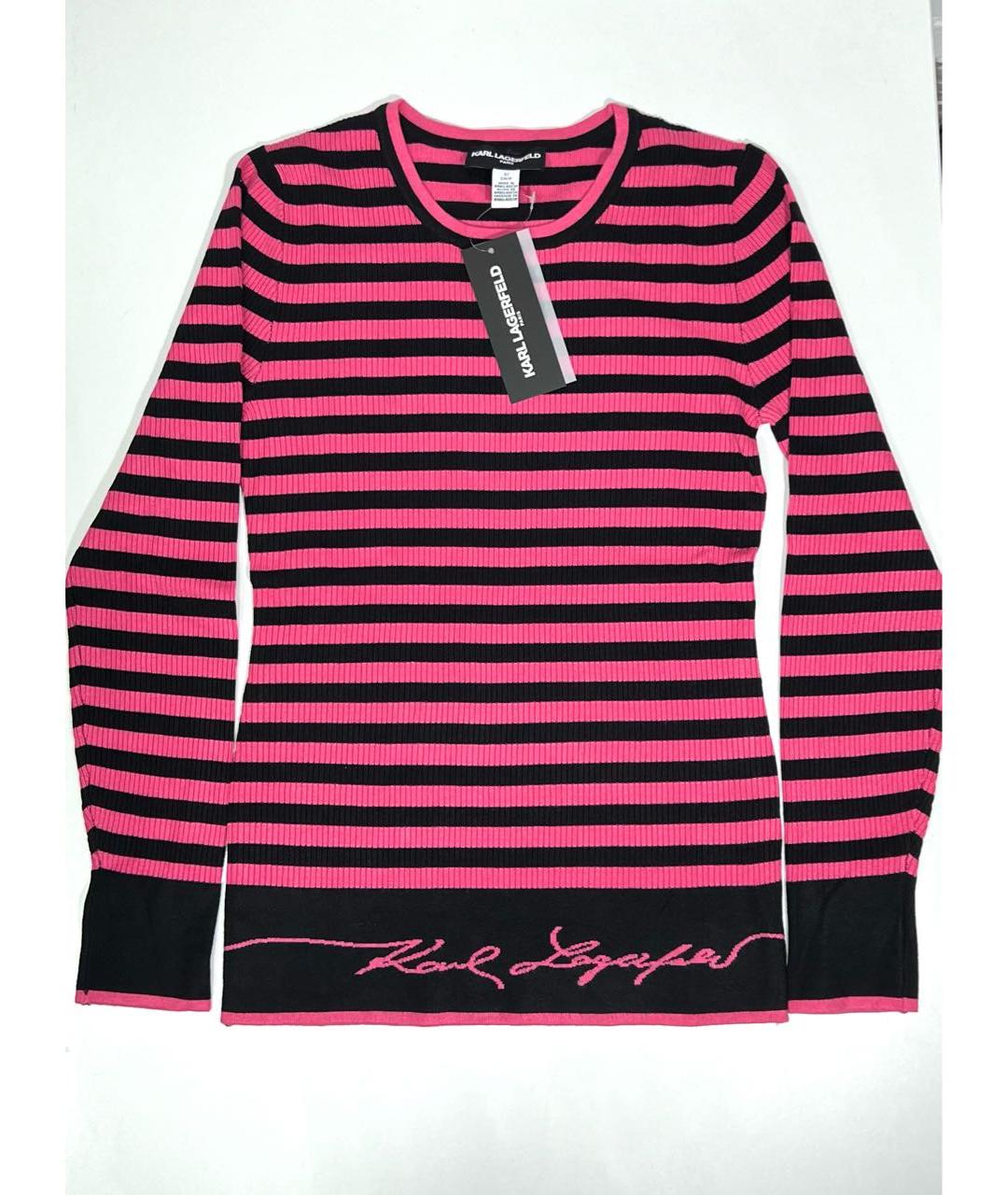 KARL LAGERFELD Розовый вискозный джемпер / свитер, фото 5