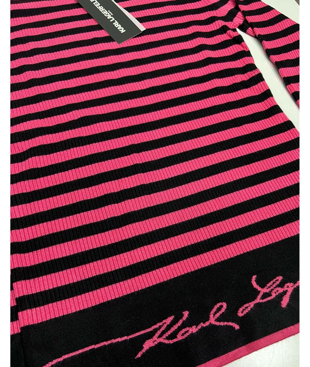 KARL LAGERFELD Розовый вискозный джемпер / свитер, фото 4