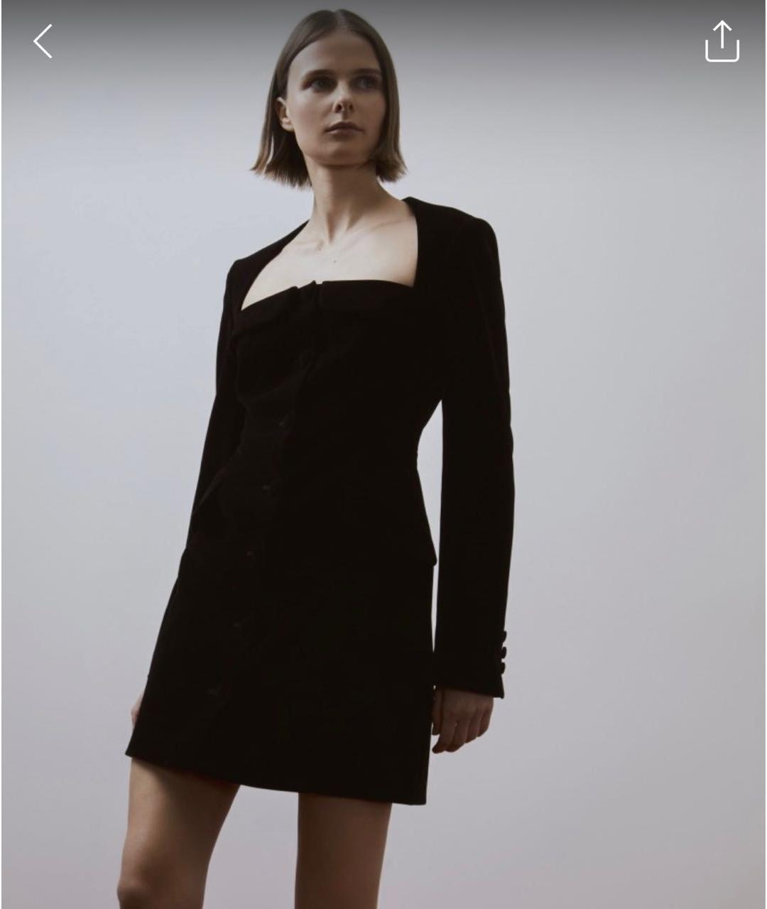 12 STOREEZ Черное бархатное коктейльное платье, фото 7