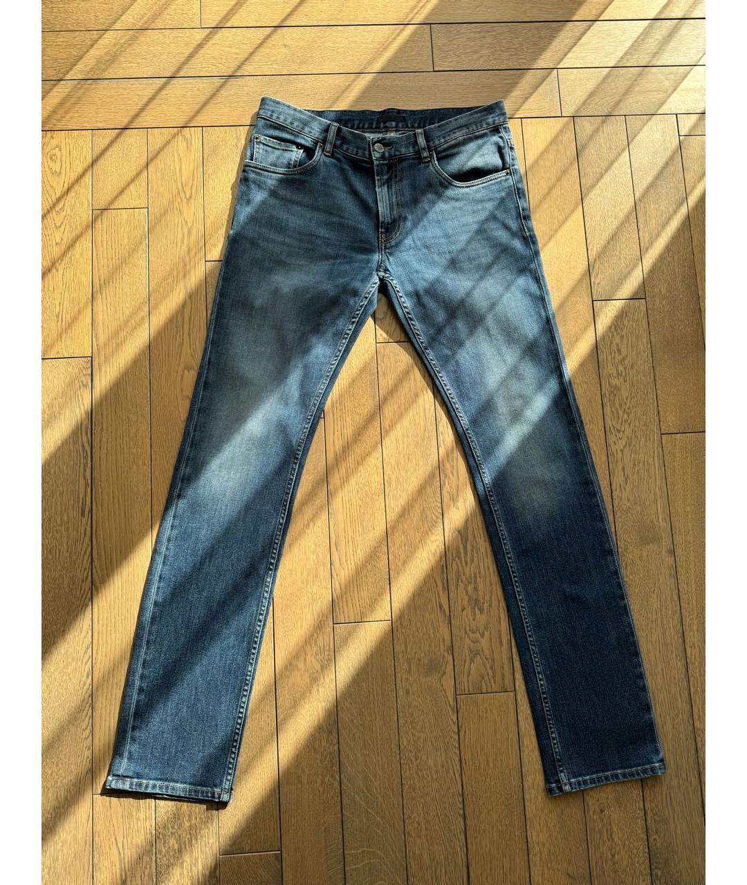 PRADA Синие хлопко-эластановые джинсы скинни, фото 8