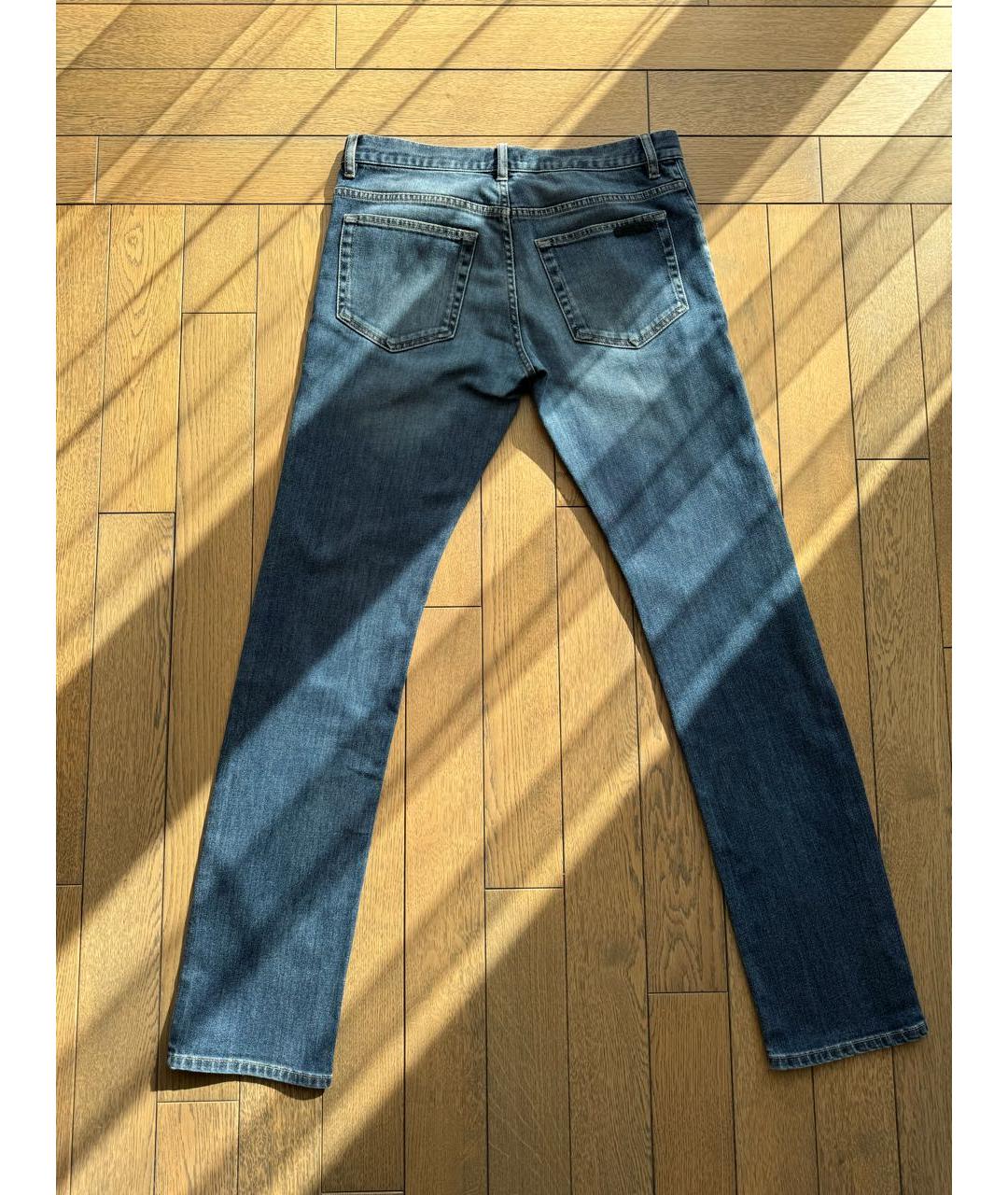 PRADA Синие хлопко-эластановые джинсы скинни, фото 2