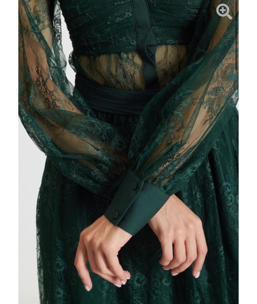 SELF-PORTRAIT Зеленые платье, фото 5