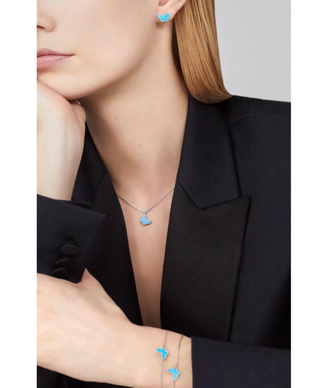 VAN CLEEF & ARPELS Бирюзовое колье из белого золота, фото 6