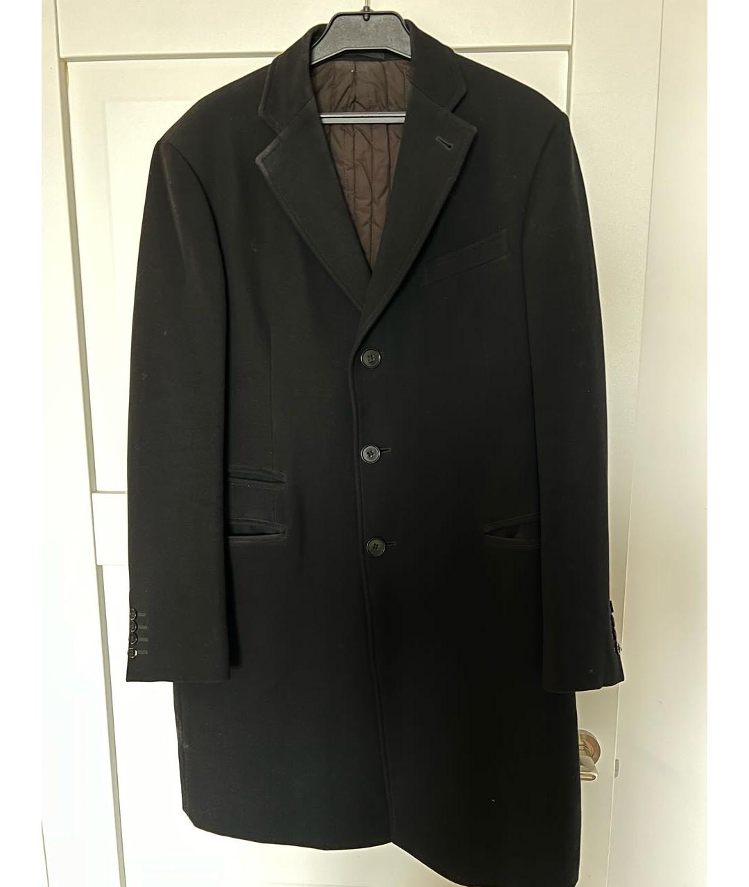 ARMANI COLLEZIONI Черное шерстяное пальто, фото 7