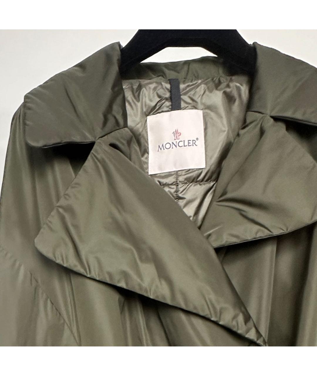 MONCLER Зеленая полиамидовая куртка, фото 3