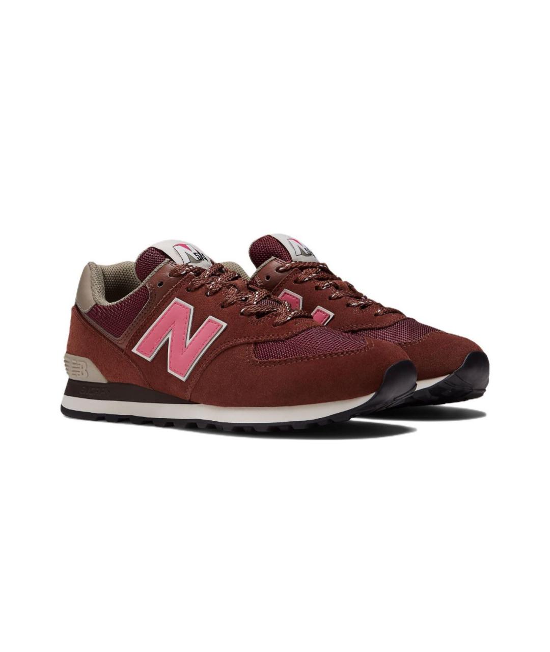 NEW BALANCE Бордовые низкие кроссовки / кеды, фото 2