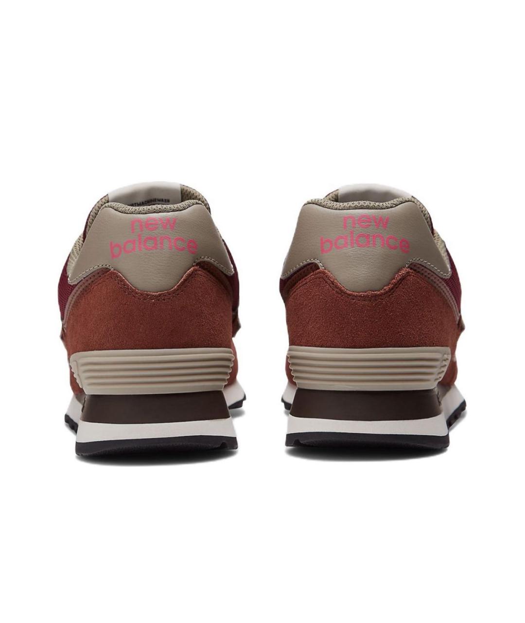 NEW BALANCE Бордовые низкие кроссовки / кеды, фото 3