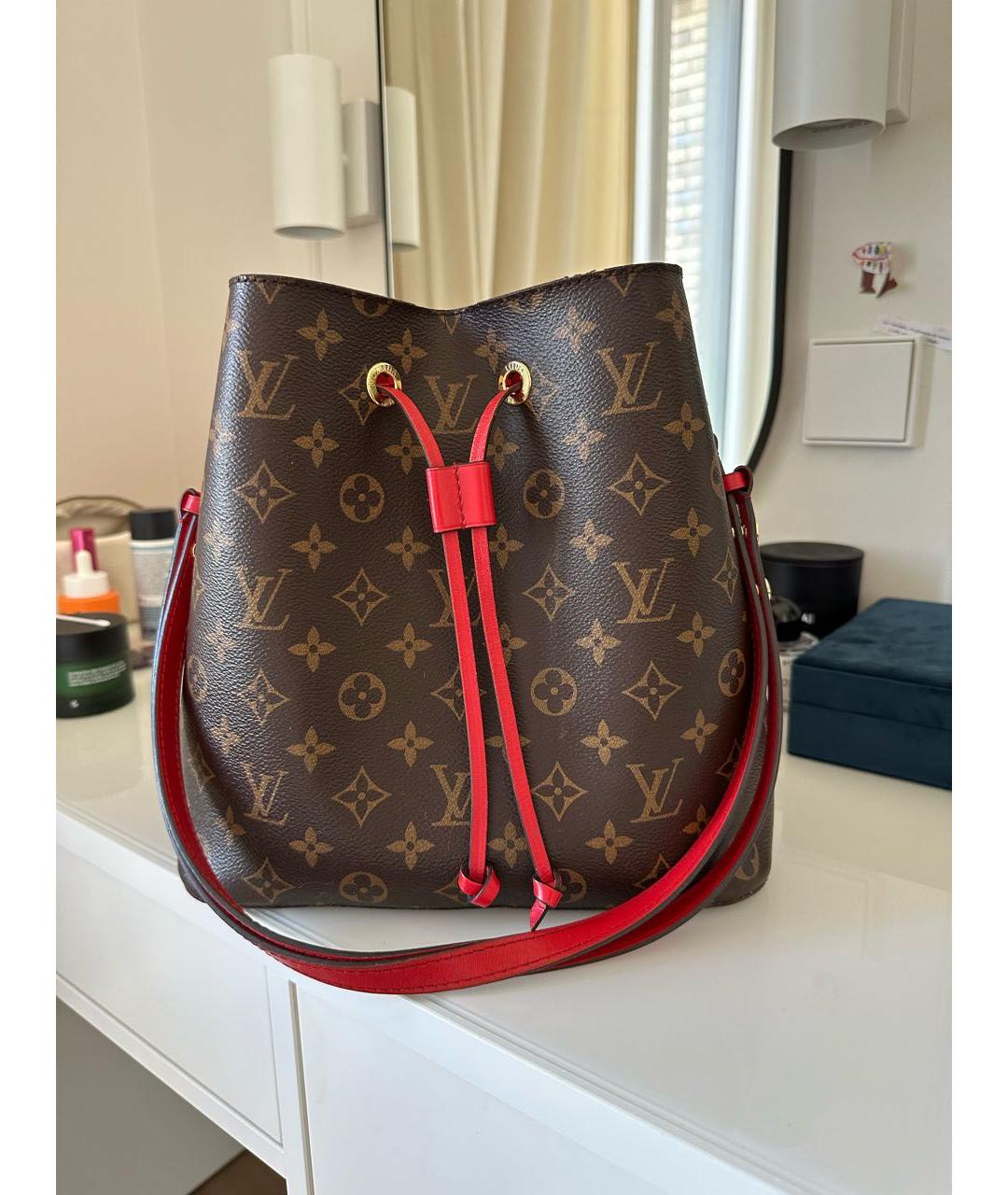 LOUIS VUITTON PRE-OWNED Коричневая сумка через плечо, фото 9