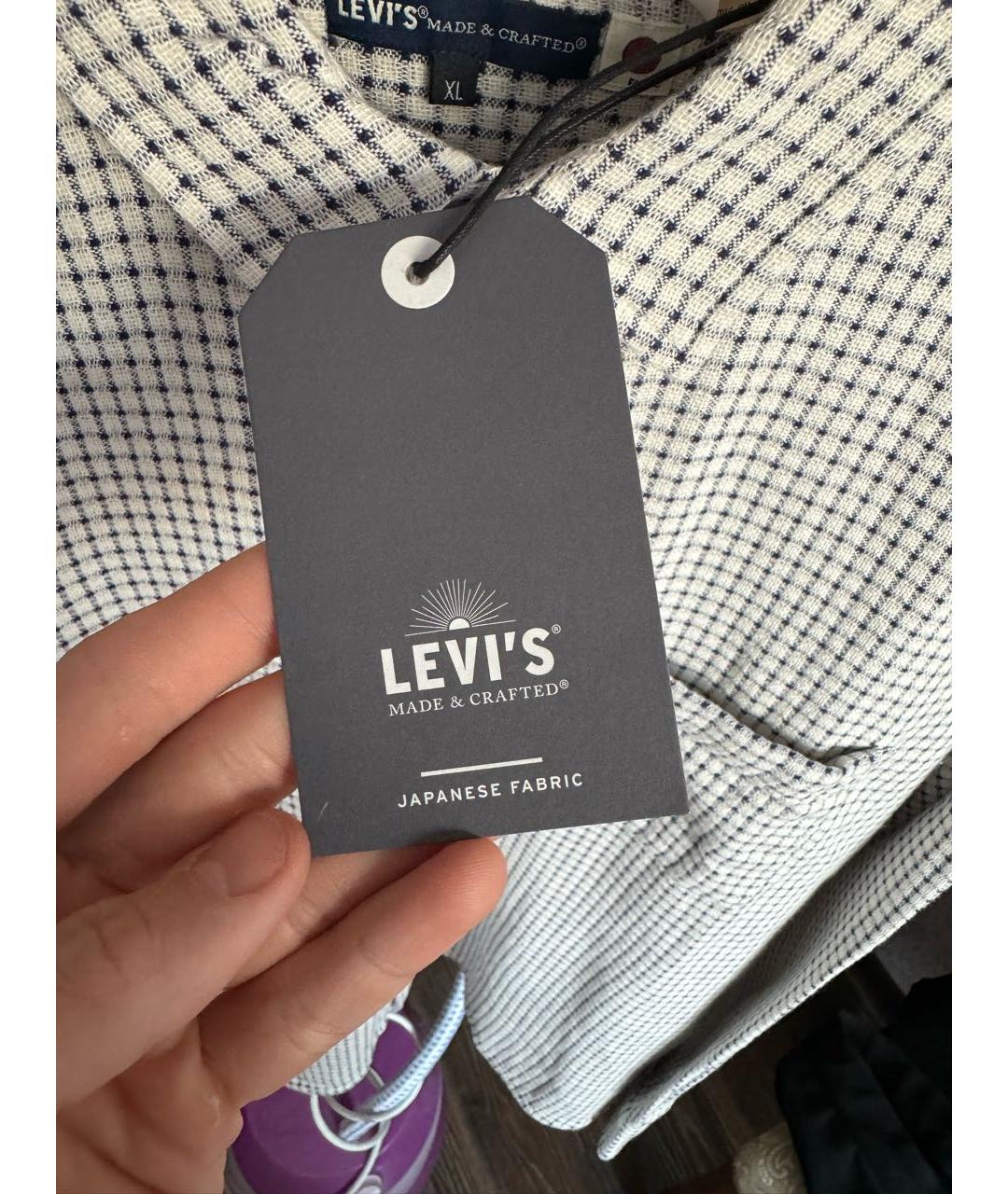 LEVI'S Серая хлопковая классическая рубашка, фото 6