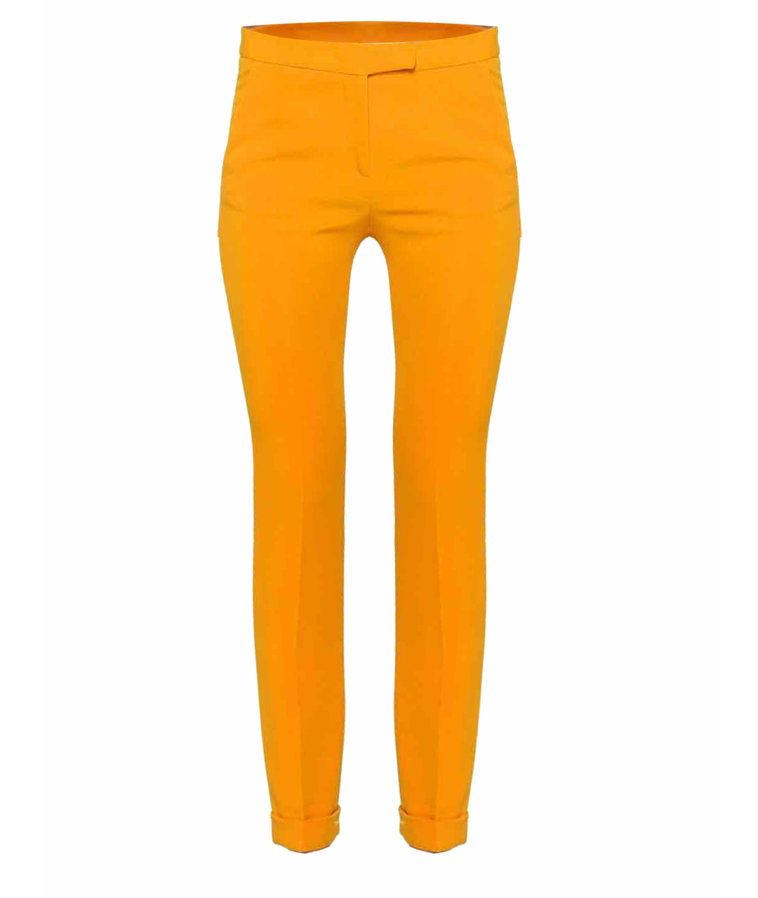 MSGM Оранжевое полиэстеровые прямые брюки, фото 1