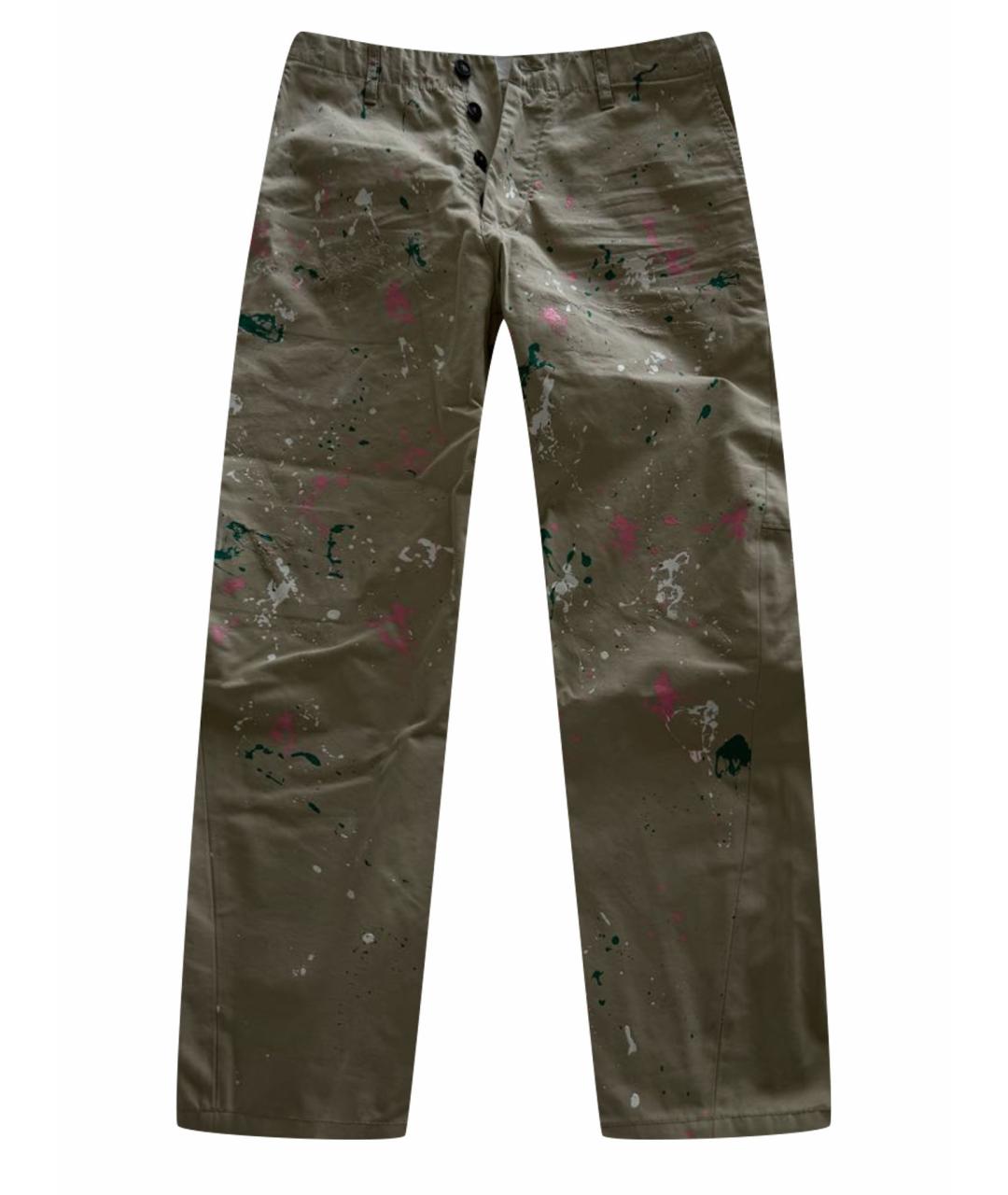 DSQUARED2 Бежевые хлопковые повседневные брюки, фото 1