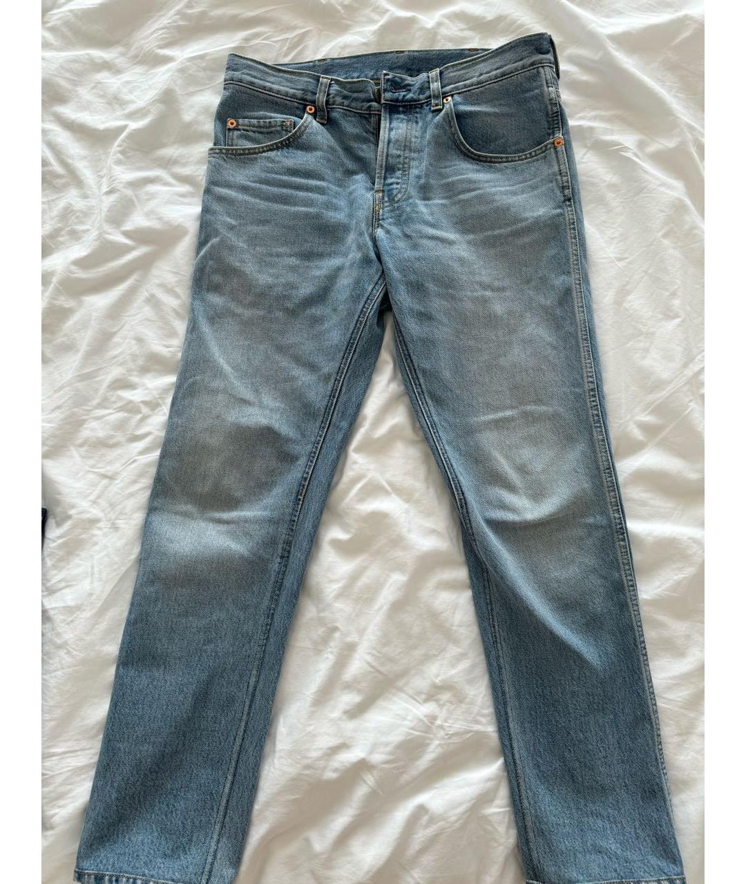 GUCCI Синие прямые джинсы, фото 6