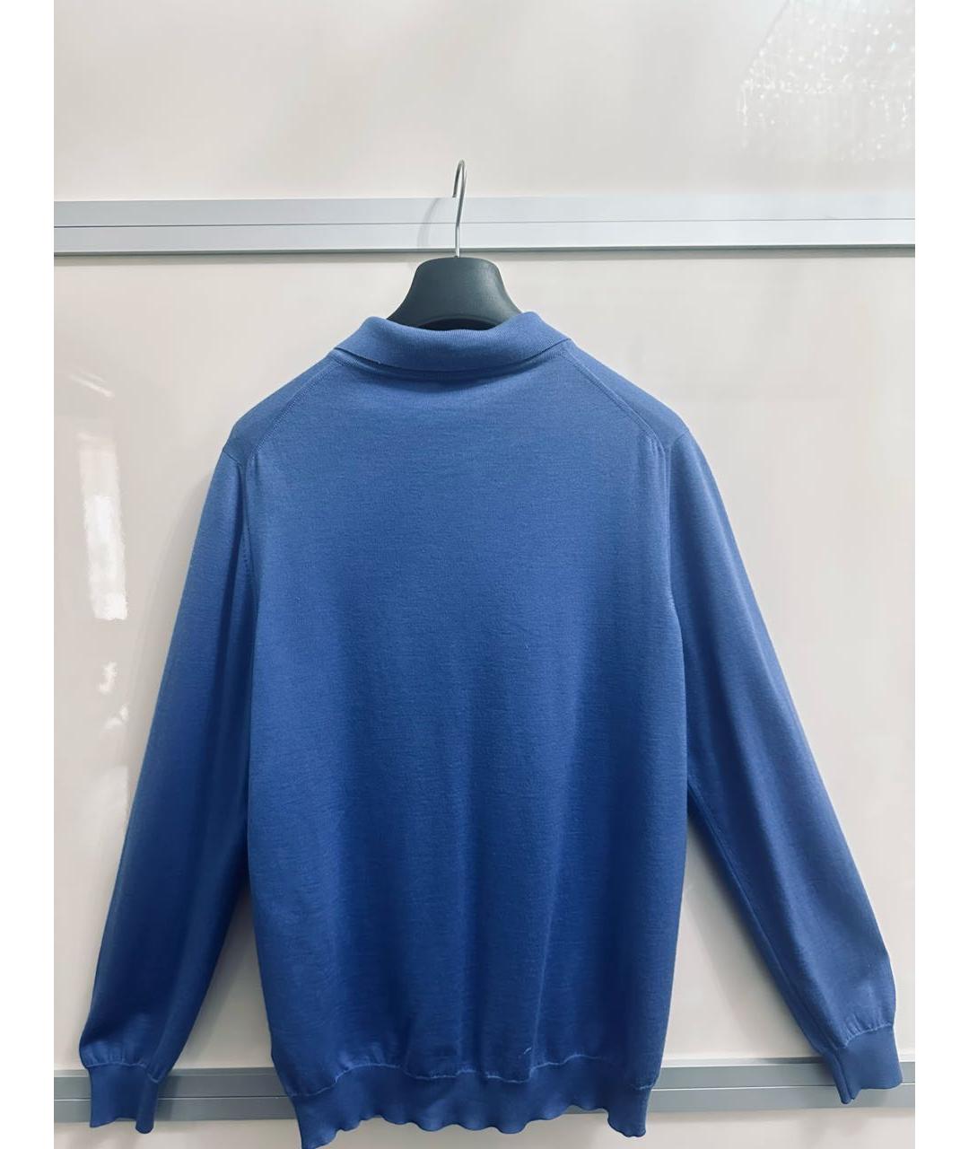 KITON Синий кашемировый джемпер / свитер, фото 2